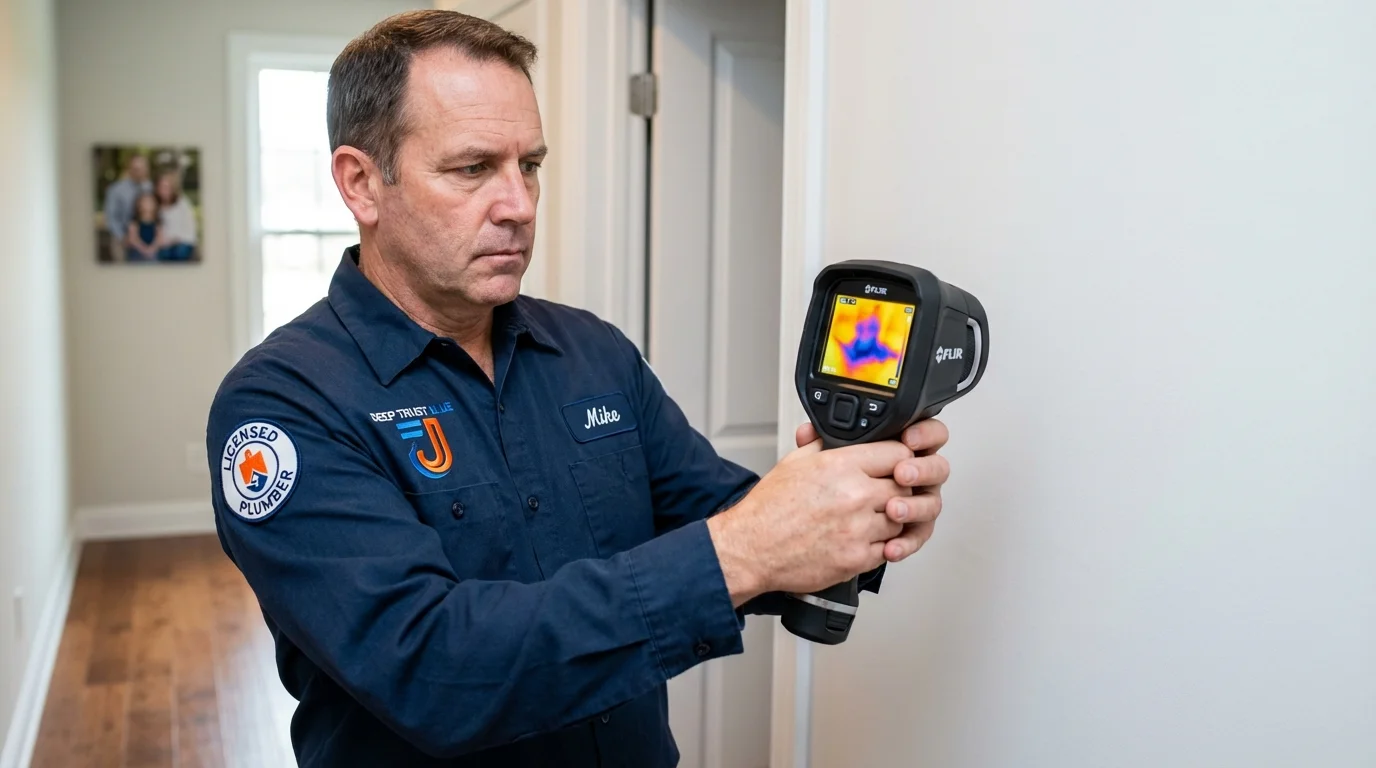 Thermal imaging leak detection by Johns Plumbing LLC in Sag Harbor